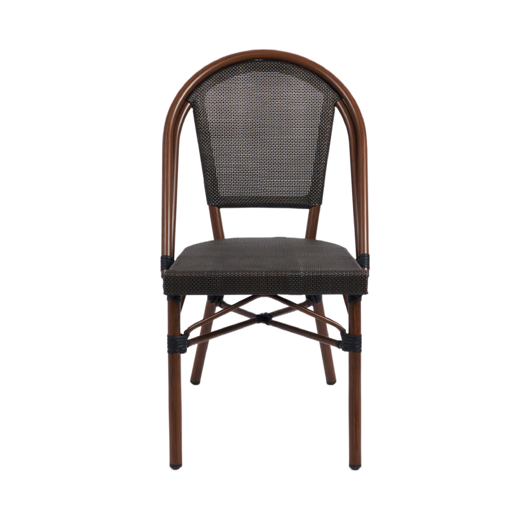 Pack 4 Silla Terraza Parisina - Textilene - cafe oscuro - 20% DCTO!