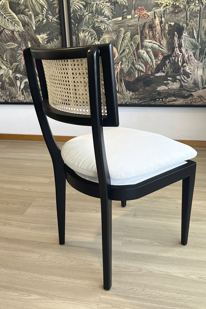 Silla Carlota - Madera nativa y Junco natural - Color negro  - 15% DCTO!