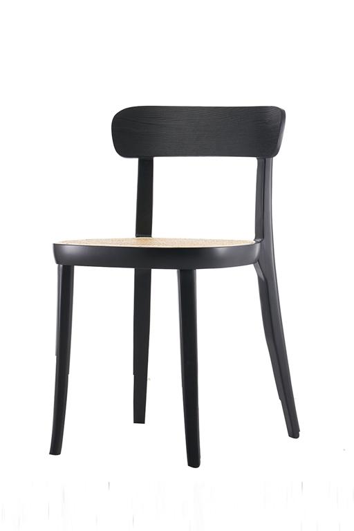 Silla Oslo Negro - Madera Haya - Tejido junco natural - 45% DCTO!