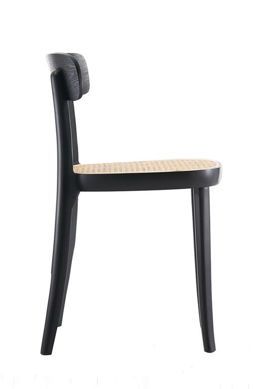 Silla Oslo Negro - Madera Haya - Tejido junco natural - 45% DCTO!