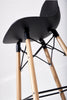 Pack 4 Taburete Alto LEAF  (68cms) - NEGRO - 50% DCTO!