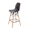 Pack 4 Taburete Alto LEAF  (68cms) - NEGRO - 50% DCTO!