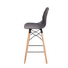 Pack 4 Taburete Alto LEAF  (68cms) - NEGRO - 50% DCTO!