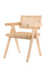 PACK 2 SILLA PIERRE JEANNERET C/BRAZOS (NATURAL) - 40% DCTO!