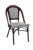 Silla Terraza Parisina Amelie - Blanco/Negro