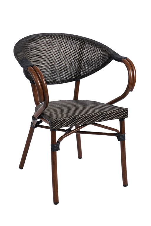 Pack 4 Silla Parisina BISTRO TEXTILENE - Cafe Oscuro - 30% DCTO!