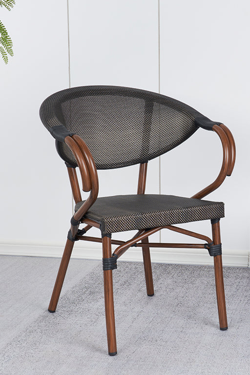 Pack 4 Silla Parisina BISTRO TEXTILENE - Cafe Oscuro - 30% DCTO!