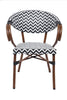 Pack 4 Silla Parisina BISTRO con reposabrazos - Blanco/Negro -  20% DCTO!