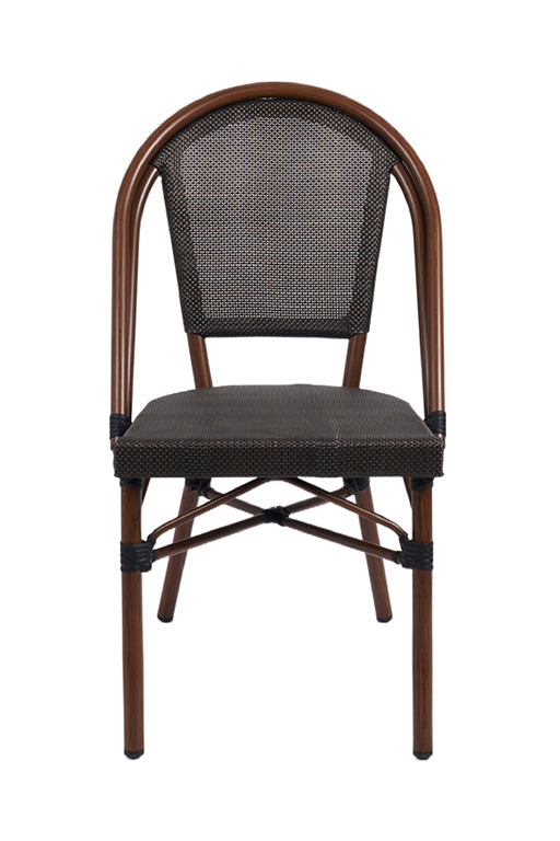 Pack 4 Silla Terraza Parisina - Textilene - cafe oscuro - 20% DCTO!