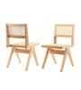 PACK 2 SILLA PIERRE JEANNERET C/BRAZOS (NATURAL) - 40% DCTO!