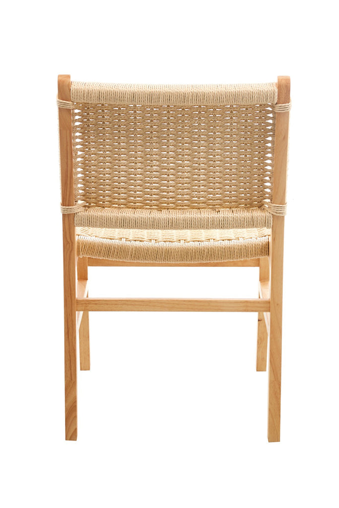 Silla Wegner Rattan Madera Natural