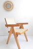 PACK 2 SILLA PIERRE JEANNERET C/BRAZOS (NATURAL) - 40% DCTO!