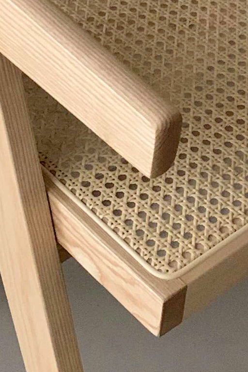 PACK 2 SILLA PIERRE JEANNERET C/BRAZOS (NATURAL) - 40% DCTO!