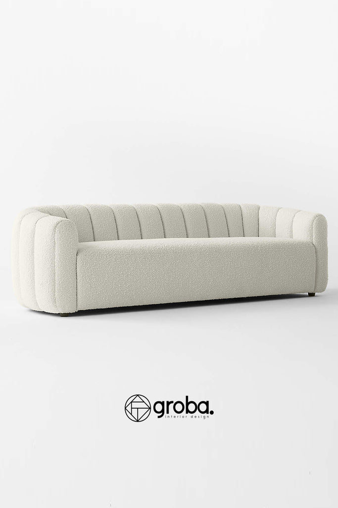 Sofa IBIZA - Tela Boucle / Medidas: 180, 200, 220