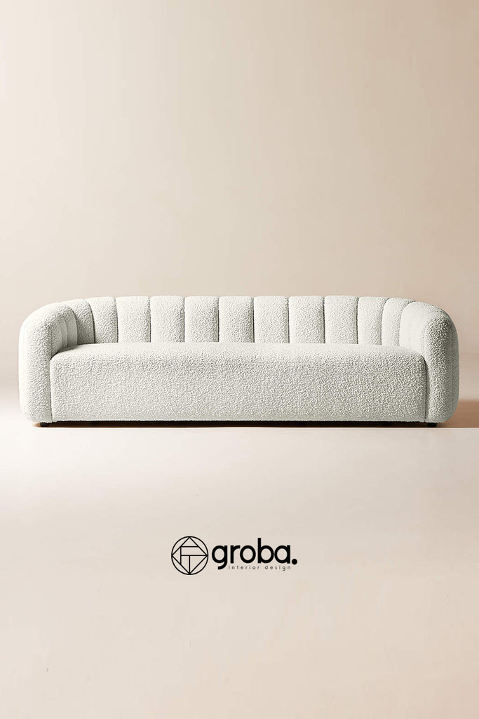 Sofa IBIZA - Tela Boucle / Medidas: 180, 200, 220