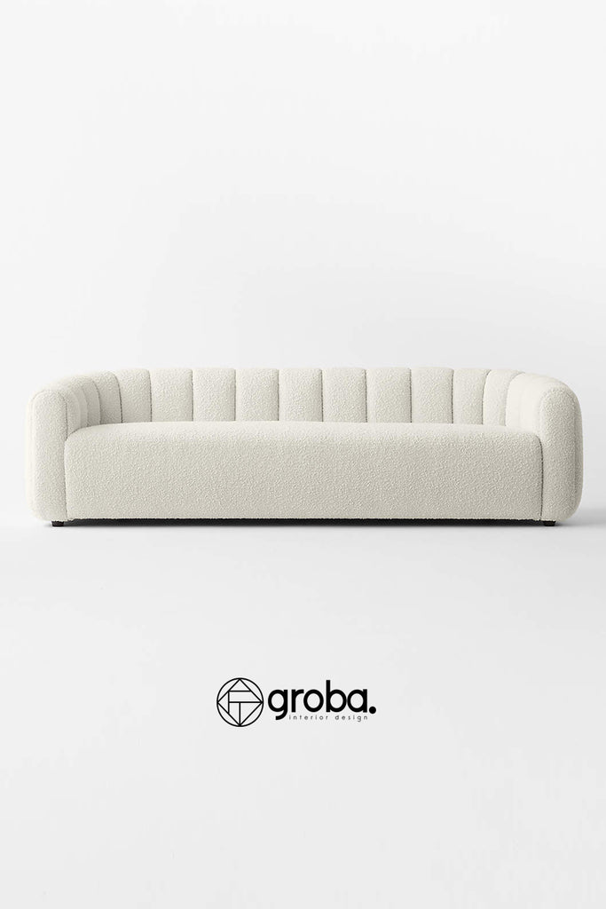 Sofa IBIZA - Tela Boucle / Medidas: 180, 200, 220