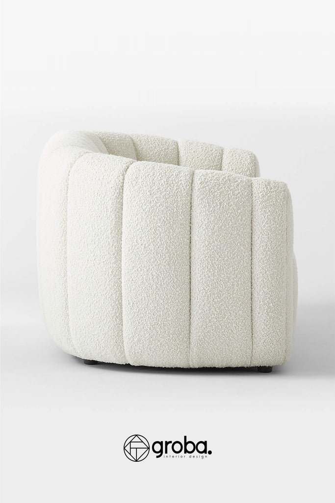 Sofa IBIZA - Tela Boucle / Medidas: 180, 200, 220