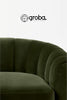 Sofa IBIZA - VELVET VERDE  / Medidas: 180, 200, 220