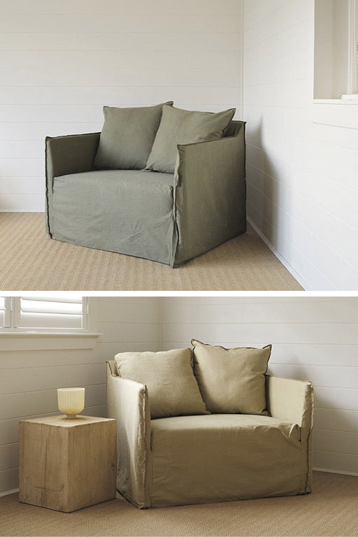 SOFA MILA ( 105 x 90 )- FUNDA LINO/ALGODON