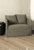 SOFA MILA ( 105 x 90 )- FUNDA LINO/ALGODON
