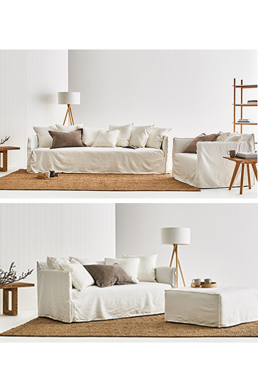 SOFA MILA - FUNDA LINO/ALGODON - ( 180 / 200 /220 )