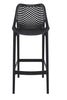 Pack 4 Taburete Piso de Bar Terraza Exterior - DUBLIN - Negro - 20% DCTO!