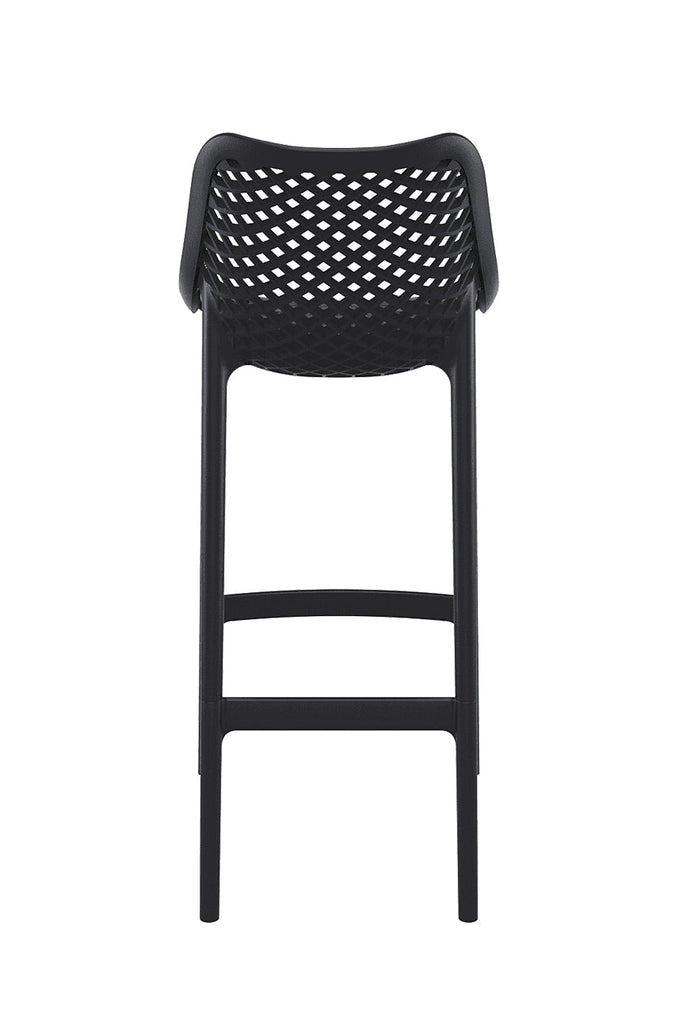 Pack 4 Taburete Piso de Bar Terraza Exterior - DUBLIN - Negro - 20% DCTO!