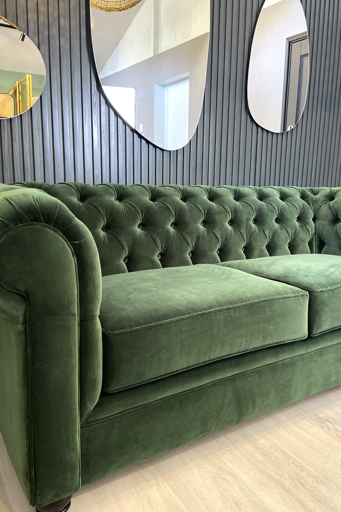 SOFA CHESTERFIELD CAPITONÉ VELVET