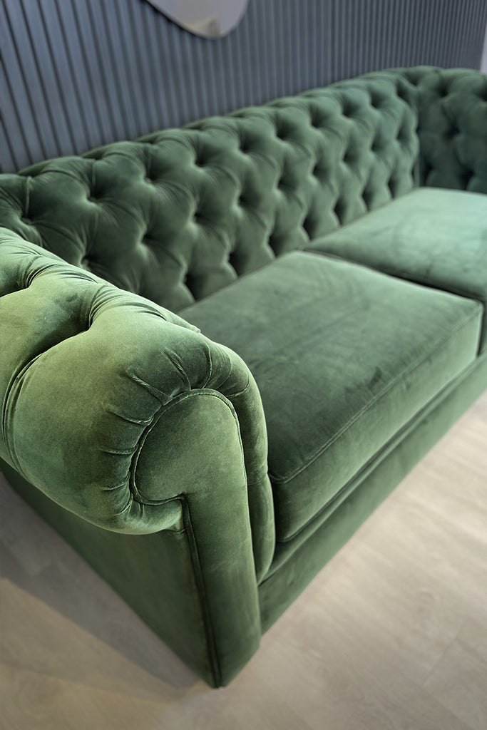 SOFA CHESTERFIELD CAPITONÉ VELVET