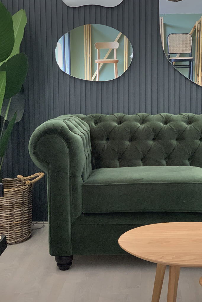 SOFA CHESTERFIELD CAPITONÉ VELVET