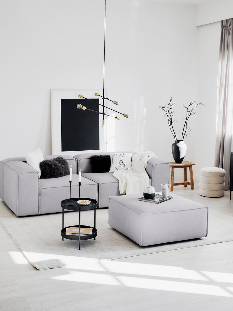 SOFA FULHAM MODUALR 3C - ACERO