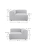 SOFA FULHAM MODUALR 3C - GRAFITO
