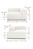 SOFA FULHAM SECCIONAL IZQUIERDO - COLOR CRUDO