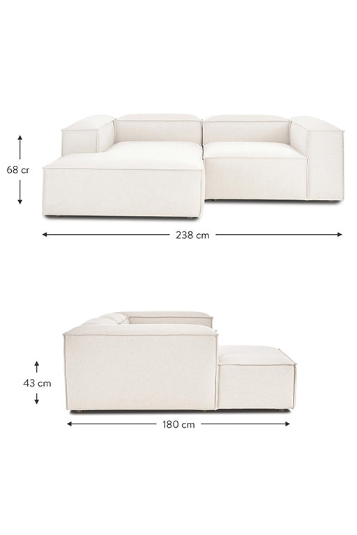 SOFA FULHAM SECCIONAL IZQUIERDO - COLOR CRUDO