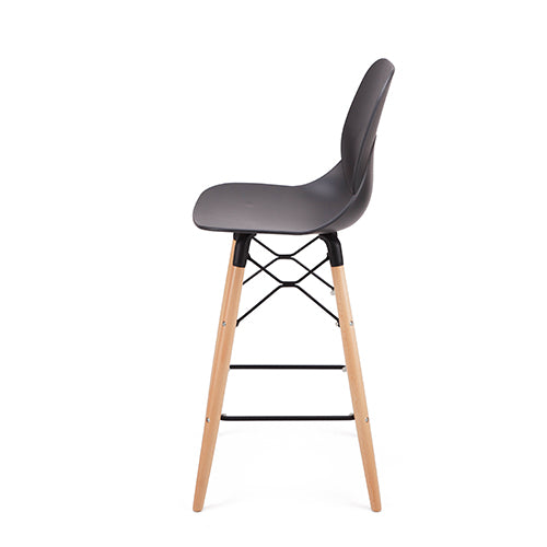 Pack 2 Taburete Alto LEAF  (68cms) - NEGRO - 30% DCTO!