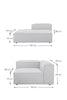 SOFA FULHAM DIVAN - IZQUIERDO - ACERO