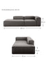 SOFA FULHAM DIVAN - DERECHO - GRAFITO