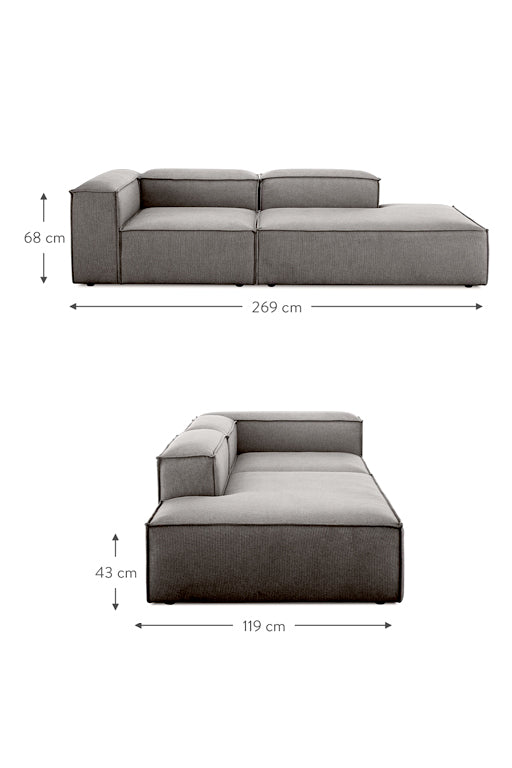 SOFA FULHAM DIVAN - IZQUIERDO - GRAFITO