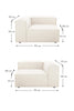 SOFA FULHAM MODUALR 3C - CRUDO
