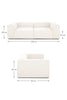 SOFA FULHAM MODUALR 3C - GRAFITO